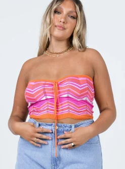 Princess Polly Rosalia Top Pink Cheap