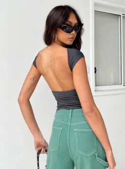 Princess Polly Rosalinda Top Grey Store