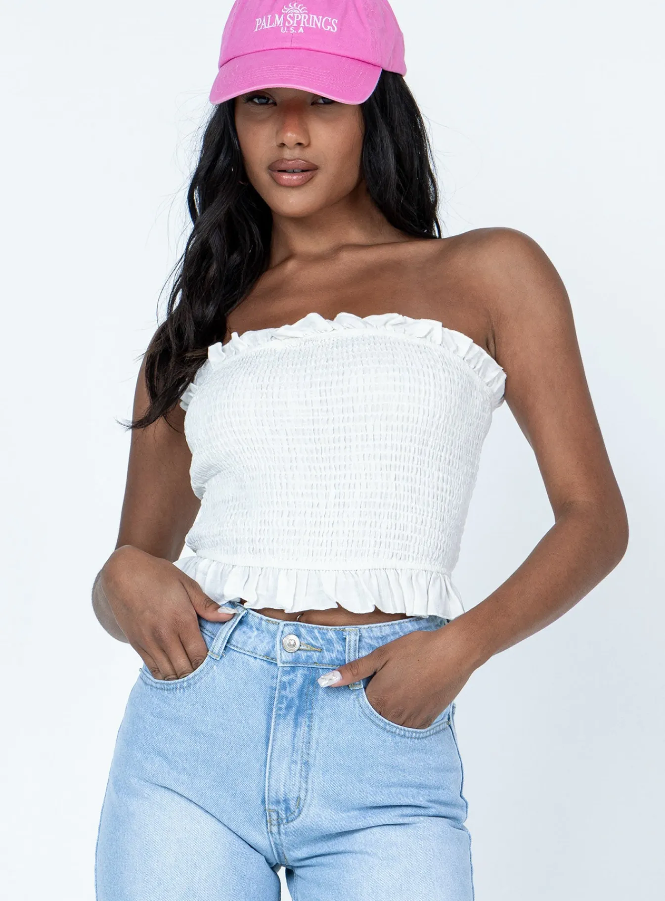 Princess Polly Rosemont Top White Shop