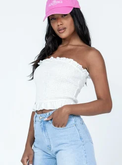 Princess Polly Rosemont Top White Shop