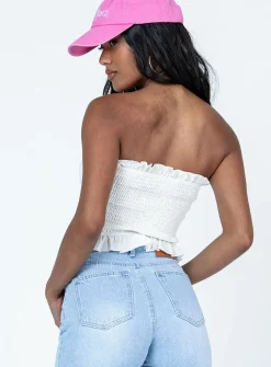 Princess Polly Rosemont Top White Shop