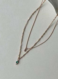 Princess Polly Rosen Necklace Pack  Gold Outlet