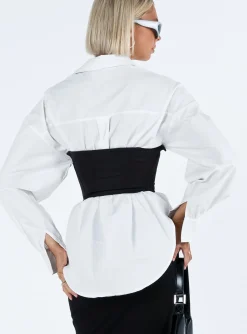 Princess Polly Rosina Underbust Corset  Black Shop