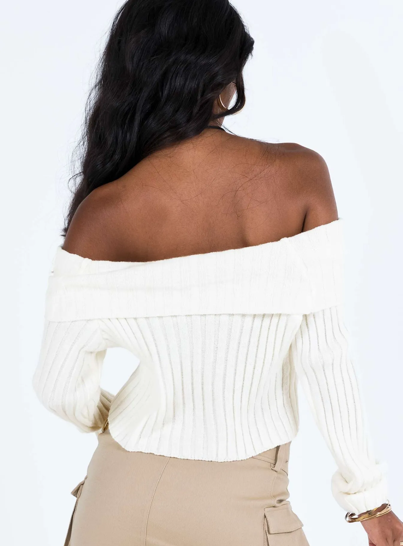 Princess Polly Rossetto Knit Sweater White Online
