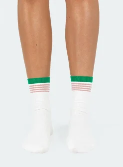 Princess Polly Rourke Socks  White Hot