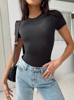 Princess Polly Rover Bodysuit Black Flash Sale