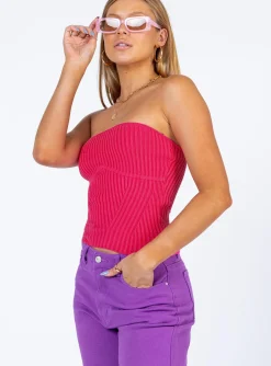 Princess Polly Royce Strapless Top Pink Shop