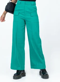 Princess Polly Rubie-Jane Pants  Green Sale