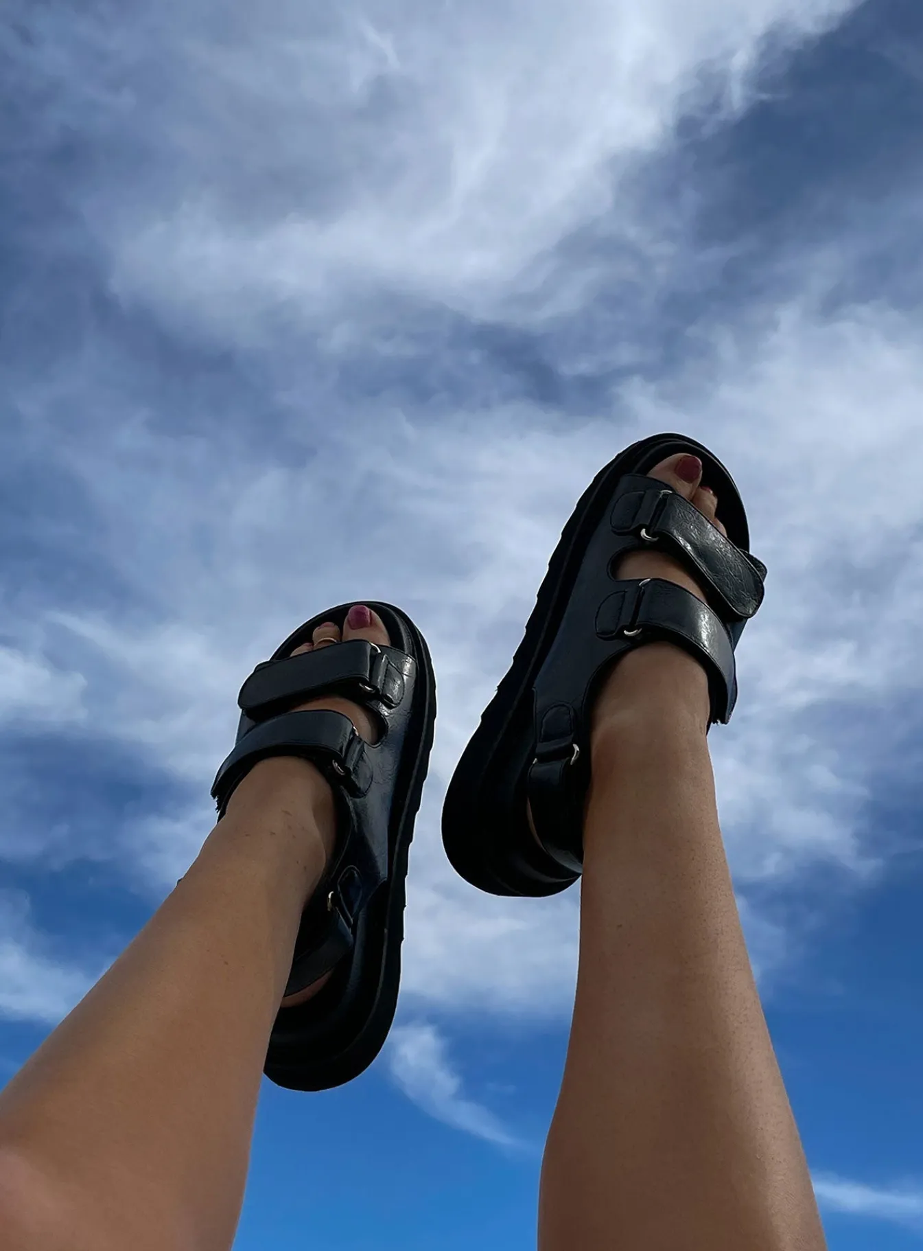 Princess Polly Rue Chunky Sandals Black Store