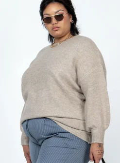 Princess Polly Ryanna Sweatercurve   Beige Hot