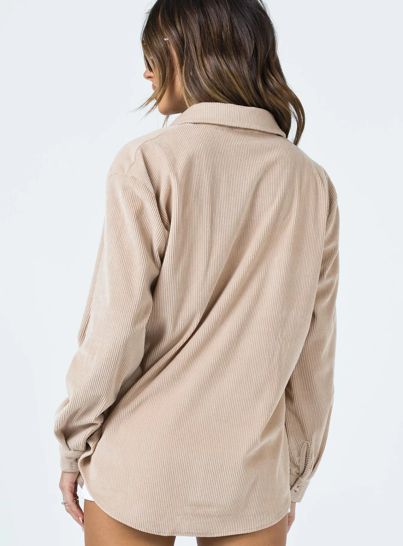 Princess Polly Rylan Shirt Beige Hot