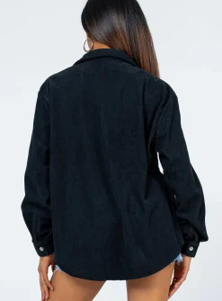 Princess Polly Rylan Shirt  Black Sale