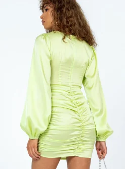Princess Polly Ryland Long Sleeve Mini Dress  Green Shop
