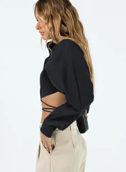 Princess Polly Rylen Long Sleeve Top Black Discount