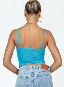 Princess Polly Rylie Top Blue Clearance