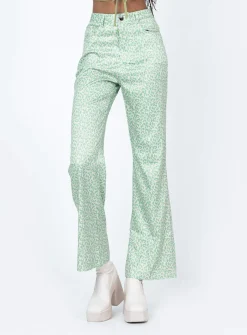 Princess Polly Ryllie Pants  Green Fashion