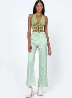 Princess Polly Ryllie Pants Green Fashion