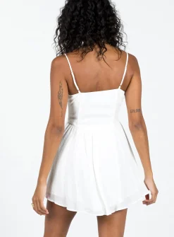 Princess Polly Ryrie Mini Dress  White Clearance