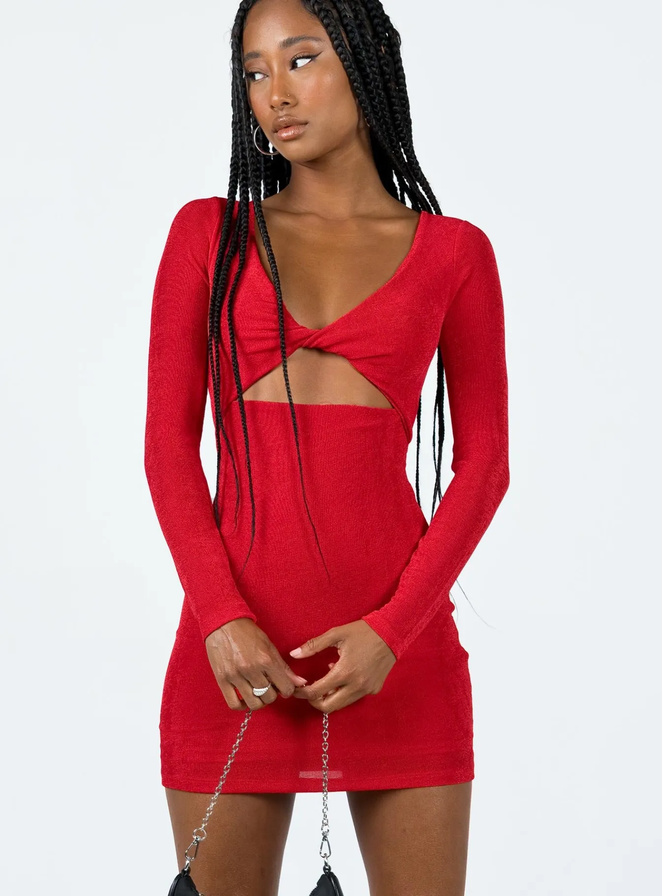 Princess Polly Saffron Mini Dress Red Outlet