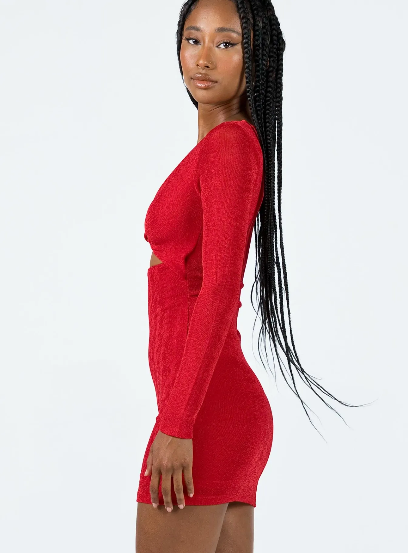Princess Polly Saffron Mini Dress Red Outlet