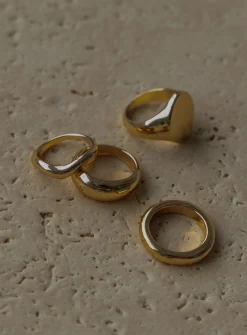 Princess Polly Sagal Ring Pack  Gold Clearance