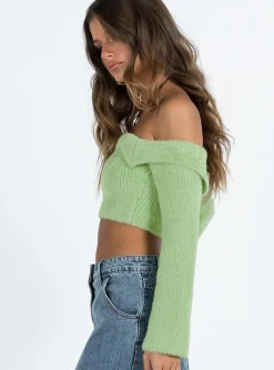 Princess Polly Salas Sweater Green Flash Sale
