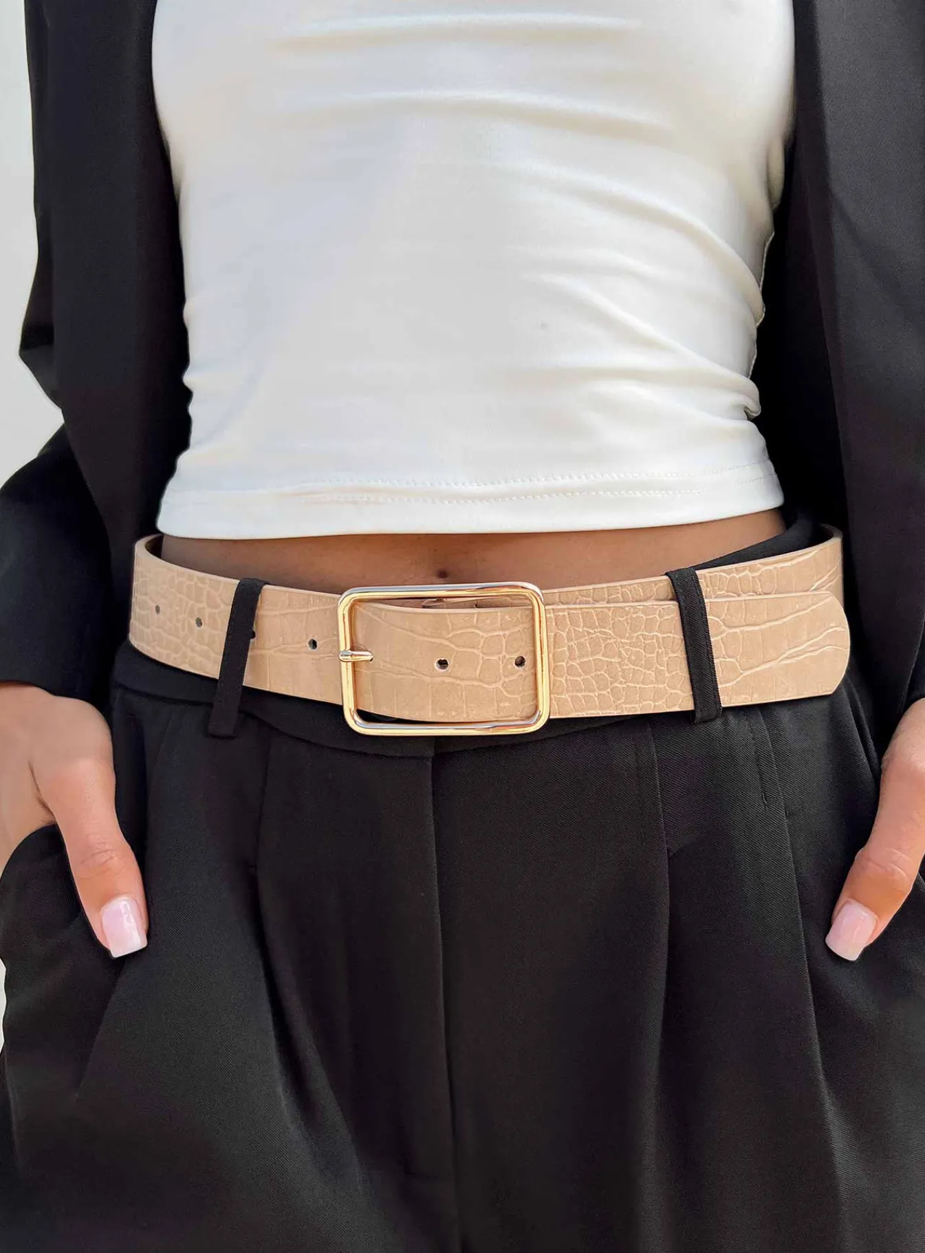 Princess Polly Salde Belt Beige New