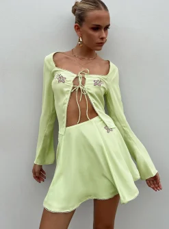 Princess Polly Saleya Mini Skirt  Green Sale
