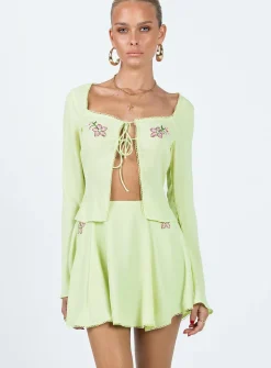 Princess Polly Saleya Mini Skirt Green Sale