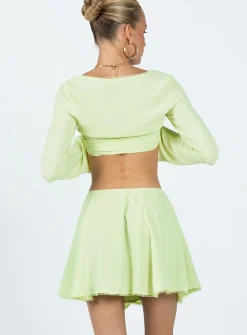 Princess Polly Saleya Mini Skirt Green Sale