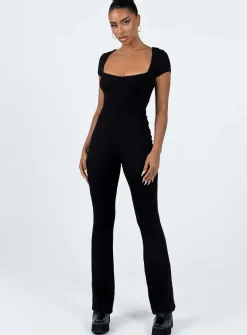 Princess Polly Salma Jumpsuit  Black Online