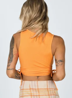 Princess Polly Samara Top Orange Cheap