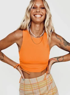 Princess Polly Samara Top Orange Cheap