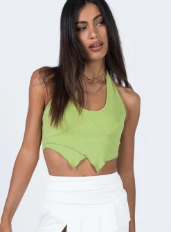 Princess Polly Sami Top Green Shop