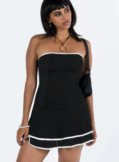Princess Polly Samira Strapless Mini Dress  Black Discount