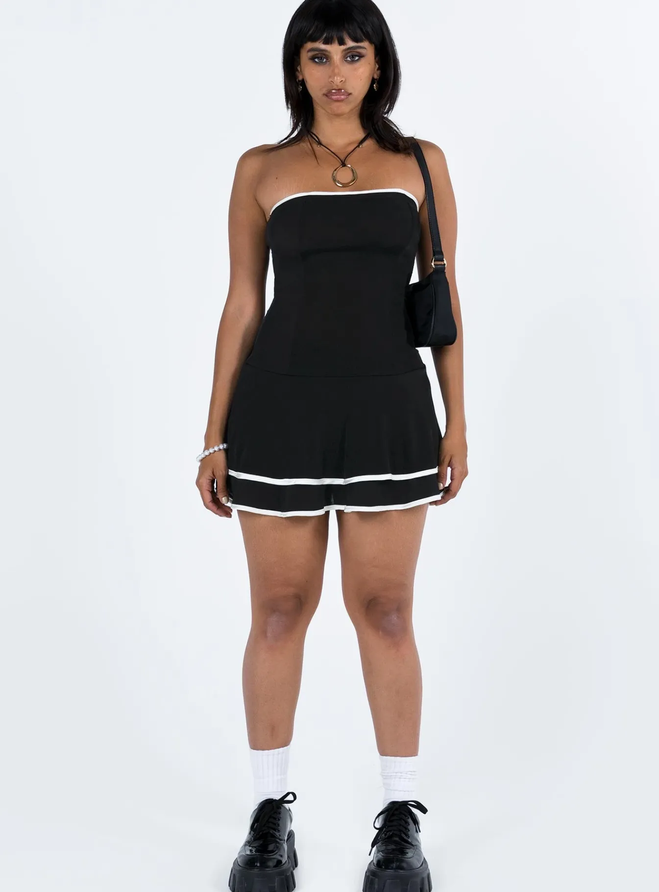 Princess Polly Samira Strapless Mini Dress Black Discount