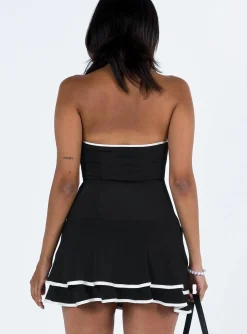 Princess Polly Samira Strapless Mini Dress Black Discount