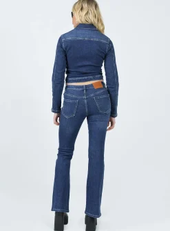 Princess Polly Samner Low Rise Bootcut Jeans  Dark Blue Sale