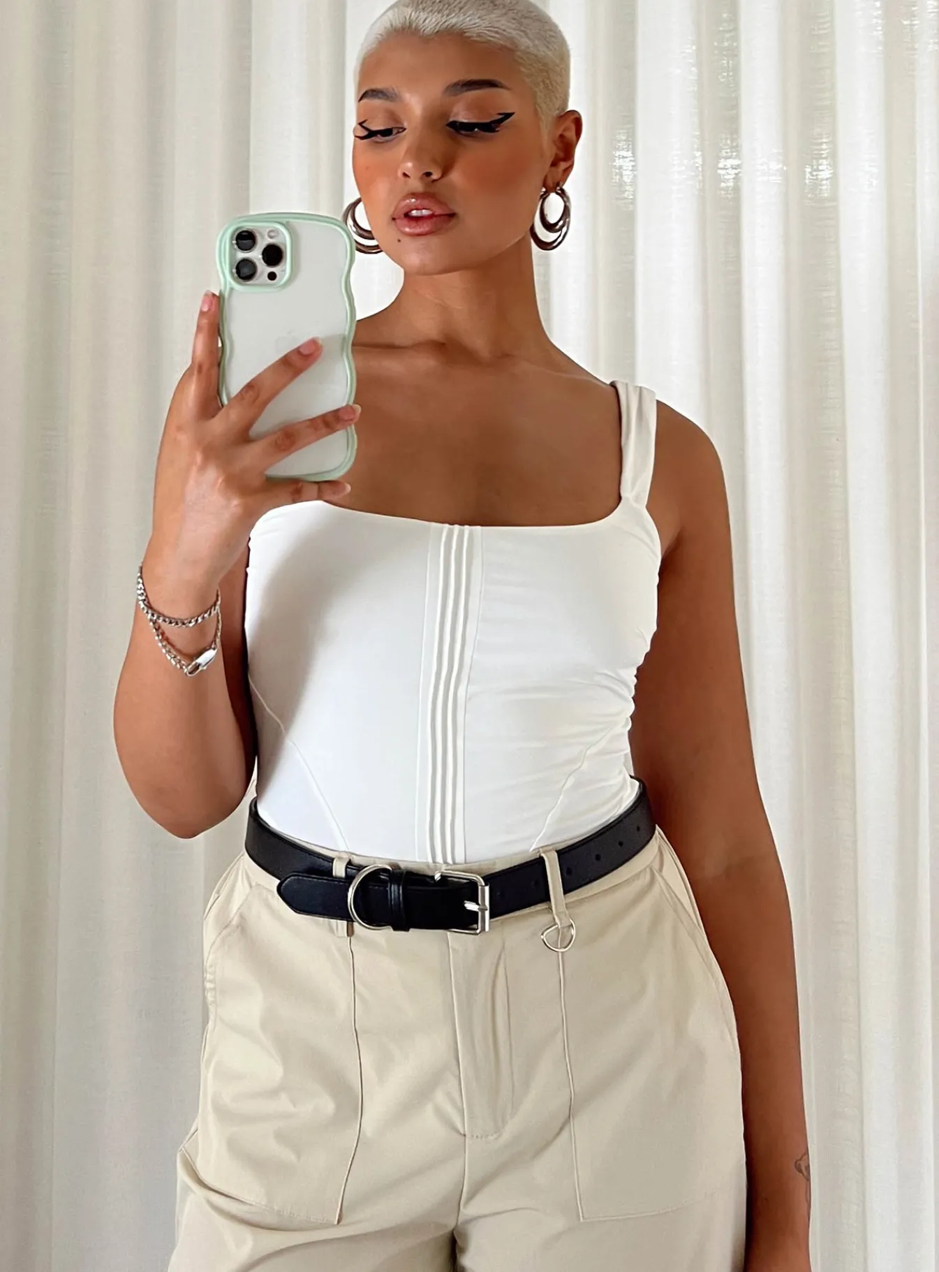 Princess Polly Samuel Corset Bodysuit White Flash Sale