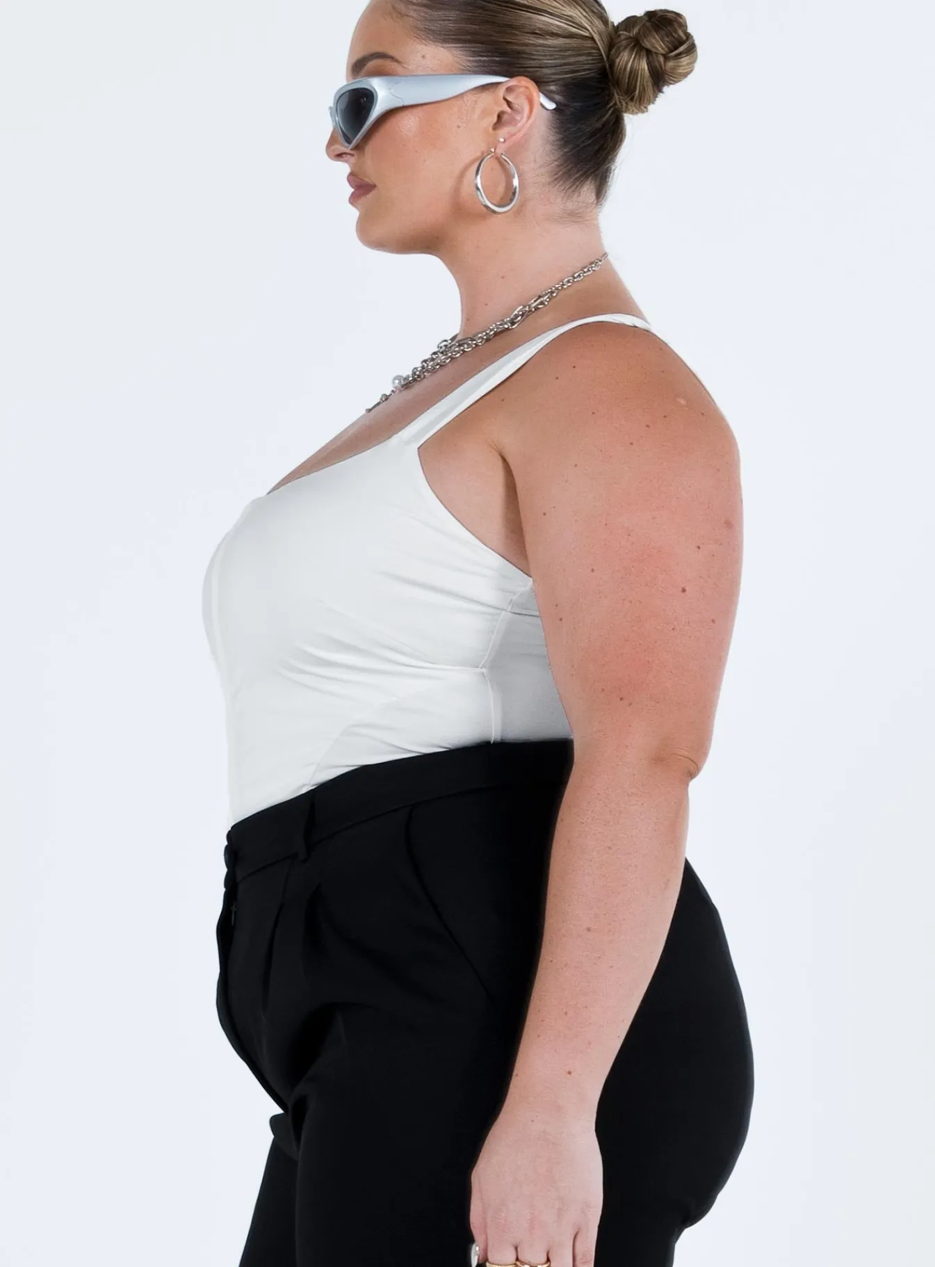 Princess Polly Samuel Corset Bodysuitcurve White Discount