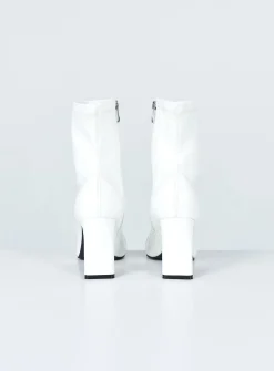 Princess Polly San Antonio Boots  White New