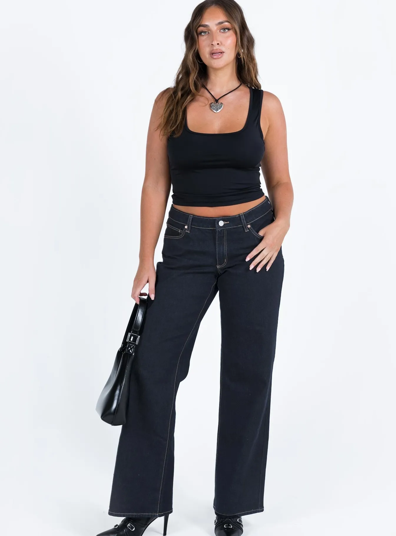 Princess Polly Sanada Top Black Fashion