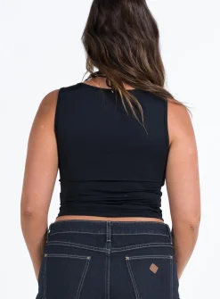 Princess Polly Sanada Top Black Fashion