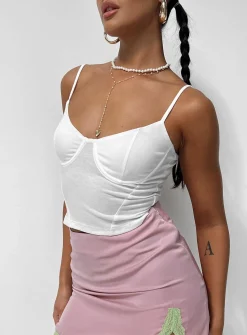 Princess Polly Sanado Top White Clearance