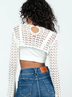 Princess Polly Sandcastles Bolero White Sale