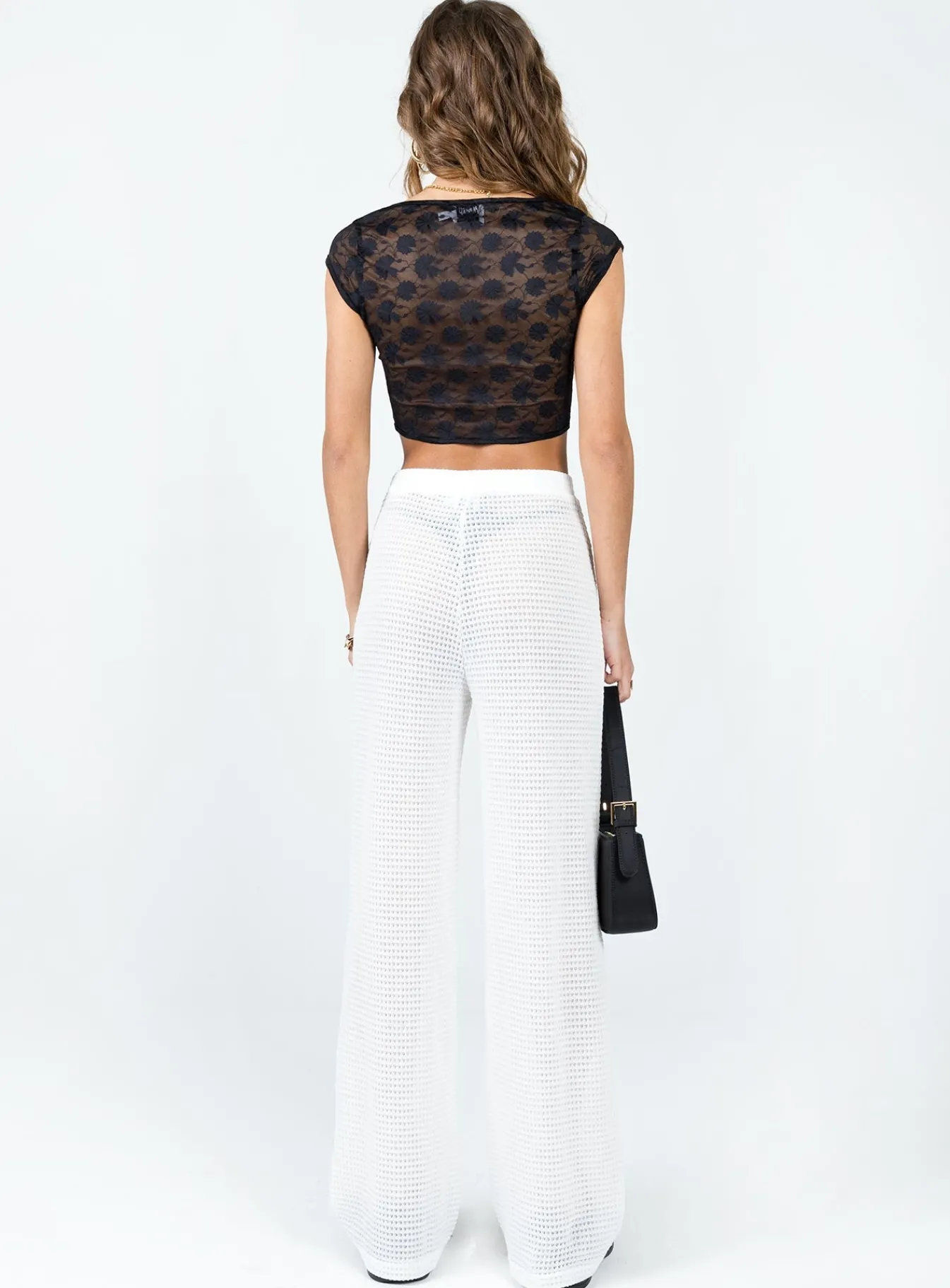 Princess Polly Santa Monica Knit Pants White Hot