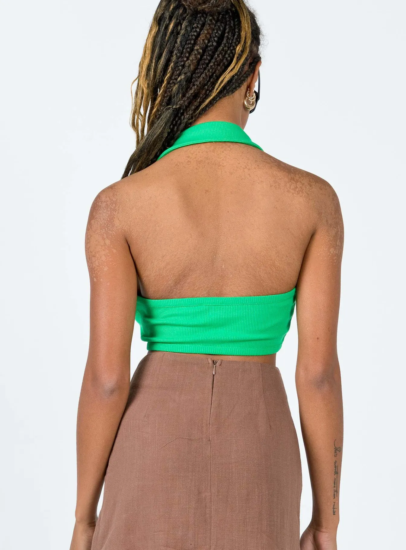 Princess Polly Santana Top Green Clearance
