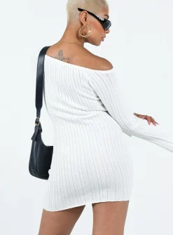 Princess Polly Santorini Knit Mini Dress White Best