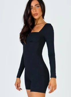 Princess Polly Sara Rompertall   Black Clearance