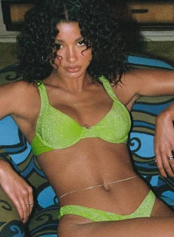 Princess Polly Sarah Underwire Bikini Top  Green Store